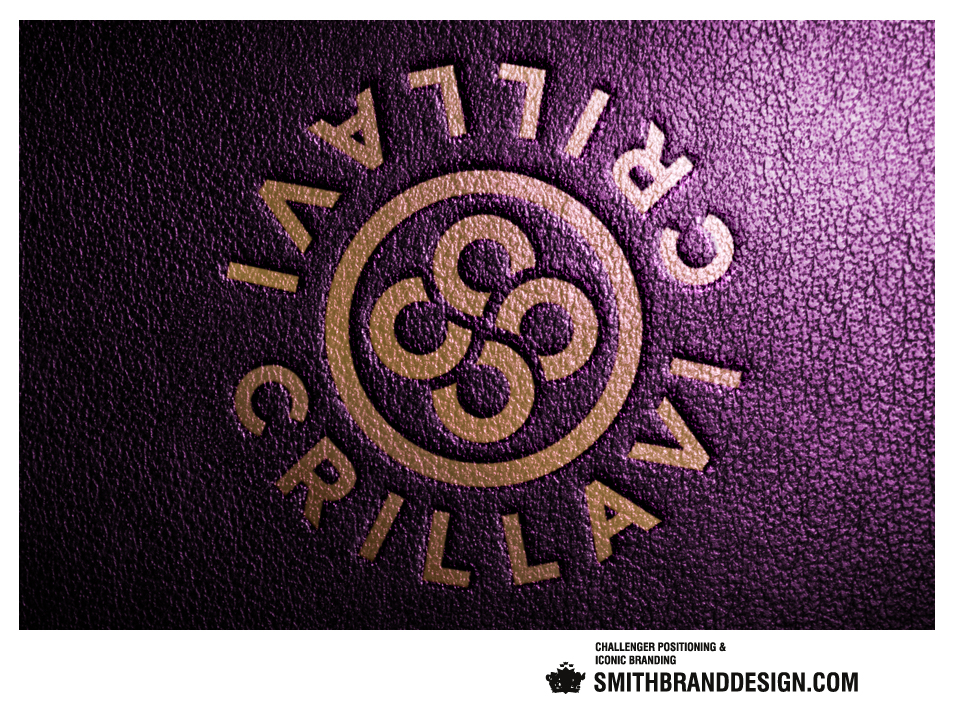 SmithBrandDesign.com Crillavi Brand Leather Stamping