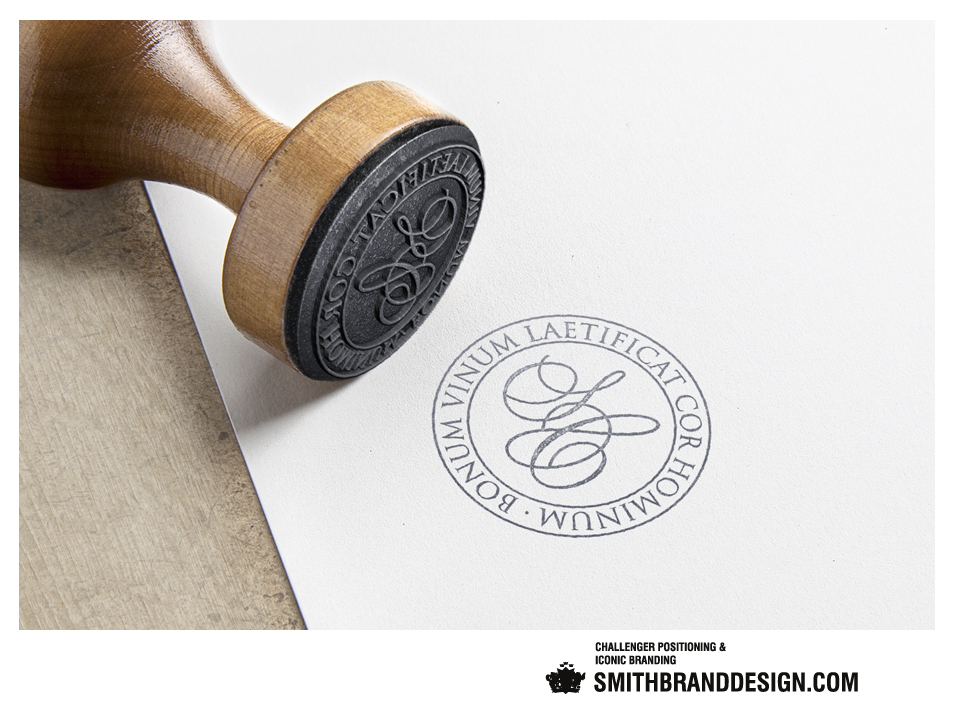 SmithBrandDesign.com San Cristoforo Brand Rubber Stamp