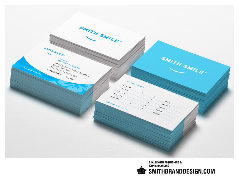 SmithBrandDesign.com Smith Smile Business Cards