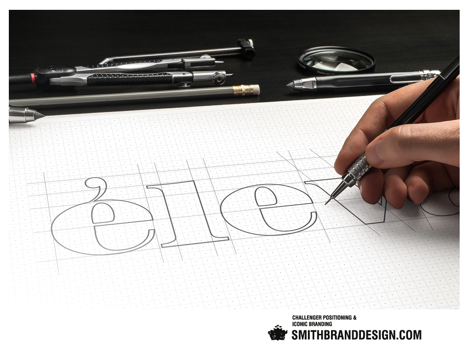 SmithBrandDesign.com Éleva brand sketch