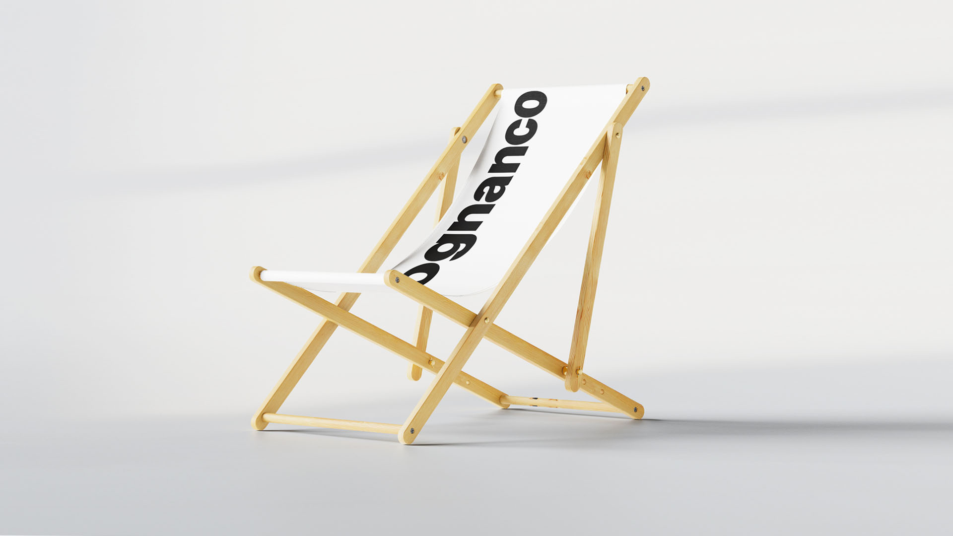 bognanco wooden deck chair beach lounger